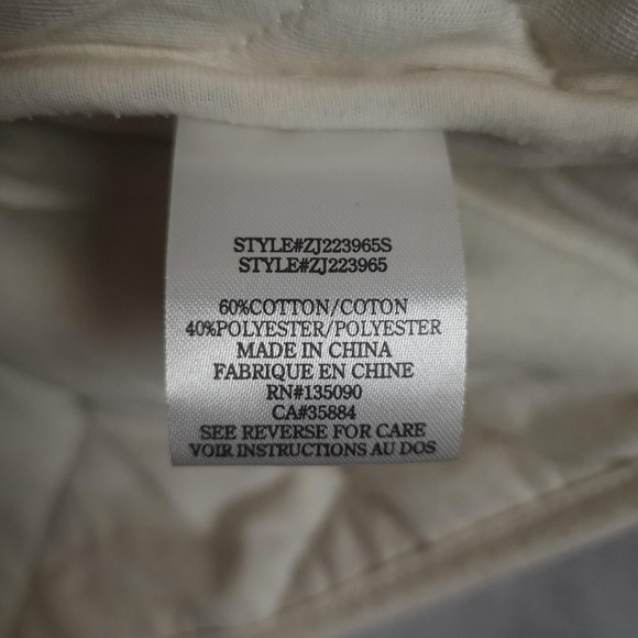 Z Supply Quilted Jacket Womens Medium White Blue Floral Patchwork Snap Pockets - Picture 16 of 16